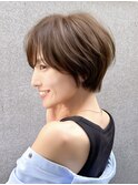 ショートヘア/分け目なし/イメチェン/30代40代50代60代/表参道
