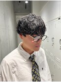爽やかさと大人の色気のある与えるシャドウパーマ