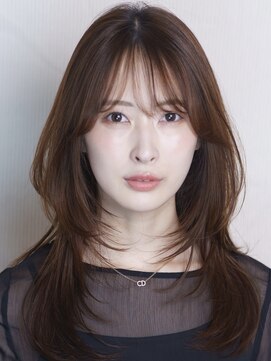 ヘアーサロンテン モトアザブ(hair salon Ten motoazabu) くびれヘア/アプリコットオレンジ/ハイライトカラー/麻布