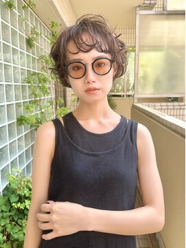 ファイブシーン アオヤマ(5SCENE AOYAMA) ショートパーマショートカット前髪あり前髪なし20代30代40代