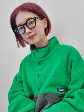 ディッセンバー 伊勢崎(December) 切りっぱなしボブ/ミニボブ/丸くないボブ/ヘーゼルベージュ