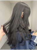 レイヤーカット×地毛風カラー