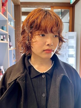 メゾン ノエラ(Maison Noella) 【谷口】秋冬に人気！ブリーチなしオレンジカラーとパーマ