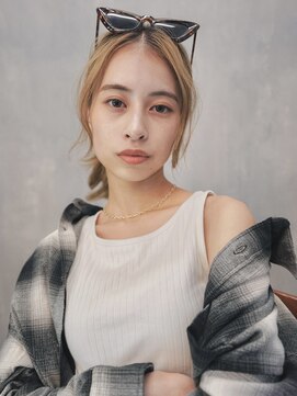 アソビ(Asobi) 【ブリーチ1～2回】ベージュ×アイウェア