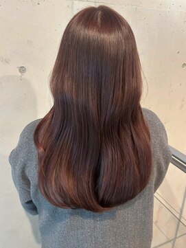 アイリス 天文館店(AIRIS) 髪質改善 ロングレイヤー アッシュブラウン 透明感カラー 20代