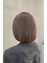 リード 大府店(LEAD)&nbsp;肩先のボブにベージュ多めのグレージュ
