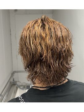 オム ブランシェ(HOMME BLANCHE’) ハイライト縦落ちシャドウウルフ