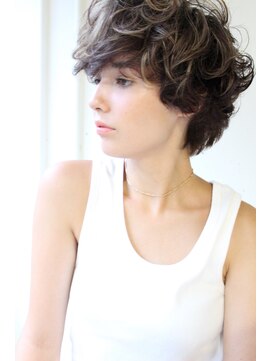 グリーン 渋谷(green) sheep curl×highlight×short