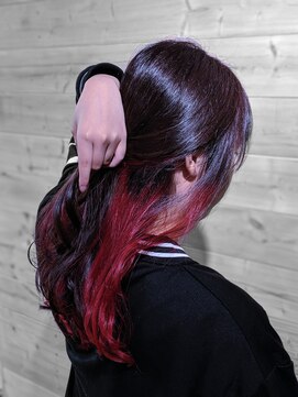 ジアザー(the other) インナーカラー～ディープレッド～