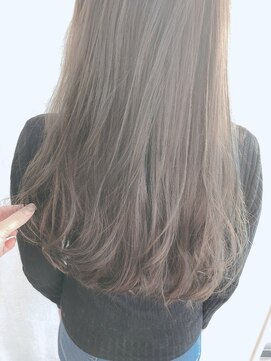 ヘアーサロン トランク(TRUNK) 暗髪ベールカラー　ラベンダーアッシュ　くすみカラー