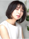 大人抜け感ボブ