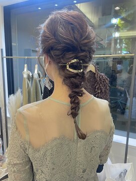 ヘアーアイスカルテット(HAIR ICI QUARTET) 結婚式　ヘアセット　編みおろし