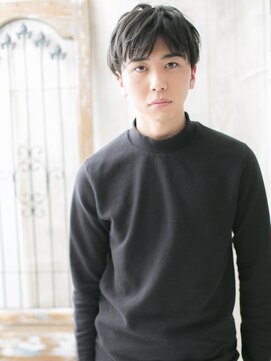 トニーアンドガイ メン 与野駅前店(TONI&GUY MEN) マットな質感◎黒髪ニュアンスマッシュ束感カットb
