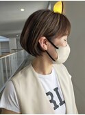 ゆとりのある丸みショート/ショートボブ/ショートカット