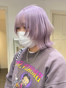 ベレーザ 渋谷(BELEZA) 2511外国人風カラーロイヤルパープルダスティーピンクバイカラー