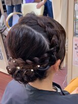 ヘアサロン ユニティ(Hair Salon Unity) 裏編みシニヨン