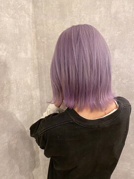 ヘアーアンドメイク ブロッサム 志木南口店(HAIR&MAKE Blossom) ハイトーンカラーパープルラベンダーブリーチダブルカラー志木