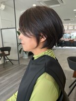 ビューエヒメ(VIEW EHIME)&nbsp;大人ラフウェーブ20代30代40代ボブブラウンスウィングショート