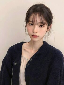 バロンビューティー(BARON Beauty) 前髪カット/シースルー/ブラックグレー