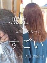 サンタフェ 柳津店(Santa'Fe) Santa'Fe式脱白髪染め白髪ぼかしカラー/ロング