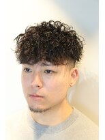 新宿/波巻きパーマ/波巻きスパイラル/メンズパーマ/新宿理容室