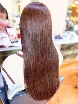 アークスヘアー 20代30代40代髪質改善カラーブラウン艶感ストレート