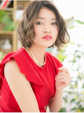 カバーヘア イヴ 戸頭店(COVER HAIR EVE) 外国人風大人ハイライトくせ毛風ウルフボブc5戸頭20代30代40代