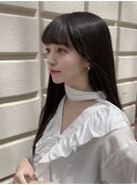 髪質改善*ぱっつん前髪ナチュラルストレート【Zina浦和美園】