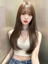 トワ 仙台店(toi)&nbsp;【韓国・レイヤー】 髪質改善 仙台  オリーブベージュ