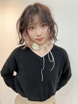 リヴ ウメダ(LIV umeda) ホワイトピンク×ブラウン/ダブルカラー【梅田】