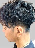 大人メンズスパイラルパーマ