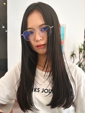 ニュイ(NUIT) ダブルカラーミルクティーベージュカラーブルーブラックブリーチ