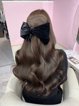 アディション 新宿(ADITION) 韓国ヘーゼルブラウンベージュ#レイヤーカット#髪質改善#前髪