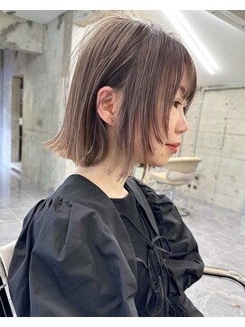 サイン 渋谷(SIGN) レイヤーカットグレージュブリーチ無し