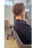 大人可愛い30代40代50代60代/ショートヘア/白髪ぼかし/別府/大分