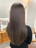 ヘアー アイス カンナ(HAIR ICI Canna)&nbsp;＊ツヤ髪＊透け感たっぷりまろやかグレージュの艶髪ロング