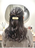 【ヘアセット】上品ハーフアップ
