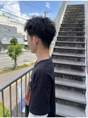 スパイキーショート 癖毛 メンズショート ベリーショート 眉毛