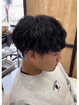 エッジ(EDGE) 大分メンズ刈り上げマッシュツイストスパイラルパーマスタイル