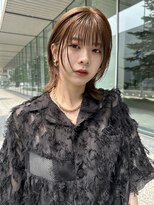 イトシテ&nbsp;ミディアムウルフ×ブリーチなしダブルカラーベージュ【鎌田】