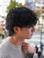 フィフス トウキョウ (fifth TOKYO) 渋谷ルーズパーマメンズパーマメンズミディアムボブ30代