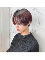 アングルナージュ(ENGRENAGE)&nbsp;アンブレラカラー×RED×おしゃれBOB