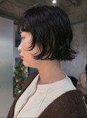 やわらかクセ感のショートボブ