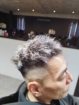 ディレクション(DIRECTION) ホワイトメッシュ＆ツイストパーマ