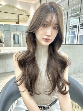 ロンドシエル 横浜(Lond ciel) オリーブグレー/レイヤーカット/黒髪/マロンベージュ/横浜