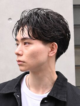 バイフィフス 原宿/表参道(by fifth) メンズパーマニュアンスパーマフェザーパーマセンターパート