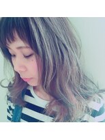 ヘアラウンジ アングゥ(hair lounge ungu) ゆるふわミディ