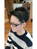 ツーブロックショート