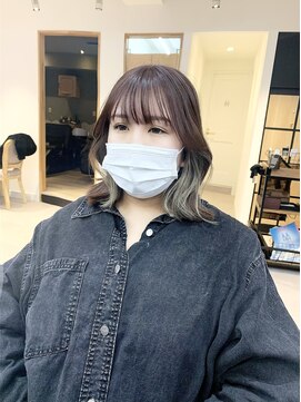 ネオリーブ クーロ(Neolive curro) 春カラーとこだわりの顔まわり♪　デザインカラー