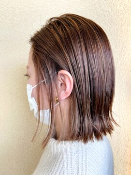 リブレ ジュネス 郡山堤下店(Libre jeunesse) 外ハネ、インナーカラー